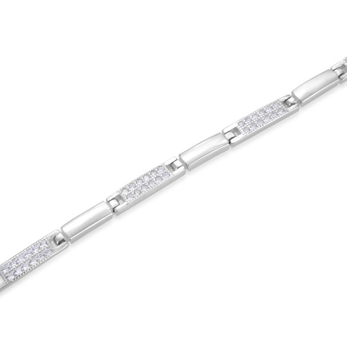 Bracelet - LUXENTER - Kinusi - Argent 925 - Zircone - Taille unique