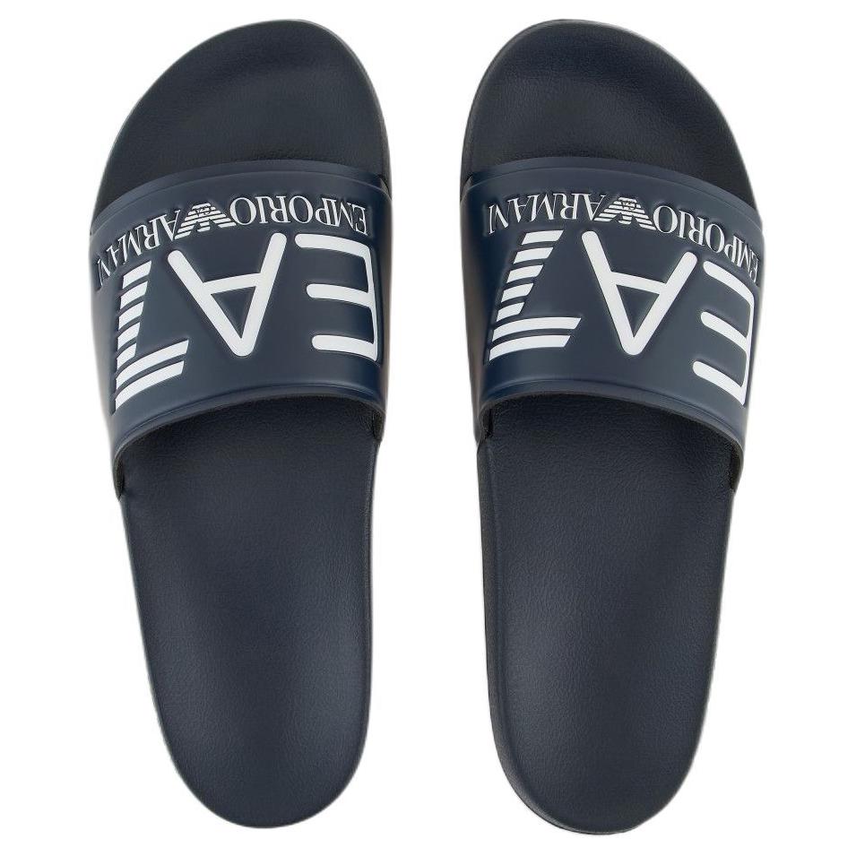 Emporio Armani EA7 Шлепанцы с принтом логотипа Мужская обувь Синий 7X000108AF15118BA045