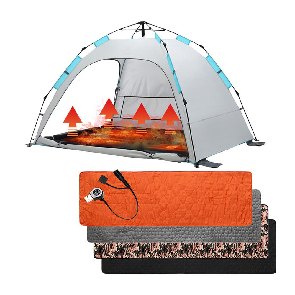 Спальный мешок с подогревом, матрас, теплый нагревательный коврик с питанием от USB, 5 зон нагрева, 3 уровня температуры