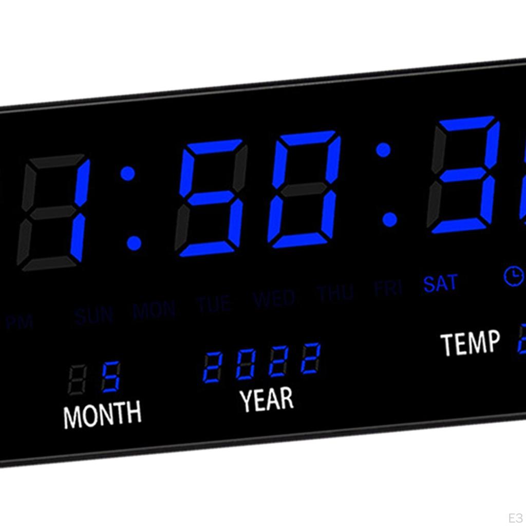 Будильник, многофункциональный, с дисплеем температуры, электронные часы с вечным календарем для