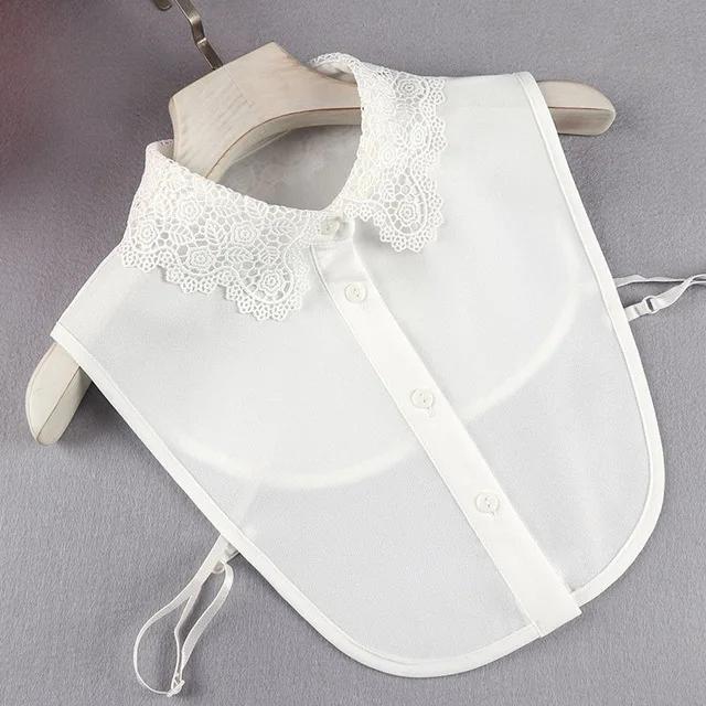 24 Styles Female Chiffon Fake Collar for Women Blouse Shirt False Collar Ladies Lapel Detachable Collar Female Decorative