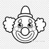Clown Templates Clown Coloring Book Iron On Heat Transfer Printing Vinyl Patches Sticker for Clothes DIY Appliques Washable Patches