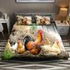 3D Print Rooster Farm Animal Cartoon Comfortable Duvet Cover Pillowcase Bedding Set Children Bedroom Decoration Home Textile