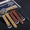 Watchband Cowhide Leather Watch Strap 18mm 19mm 20mm 22mm Watchband Vintage Wrist Band Accessories Quick Release Replacement Belt For Men