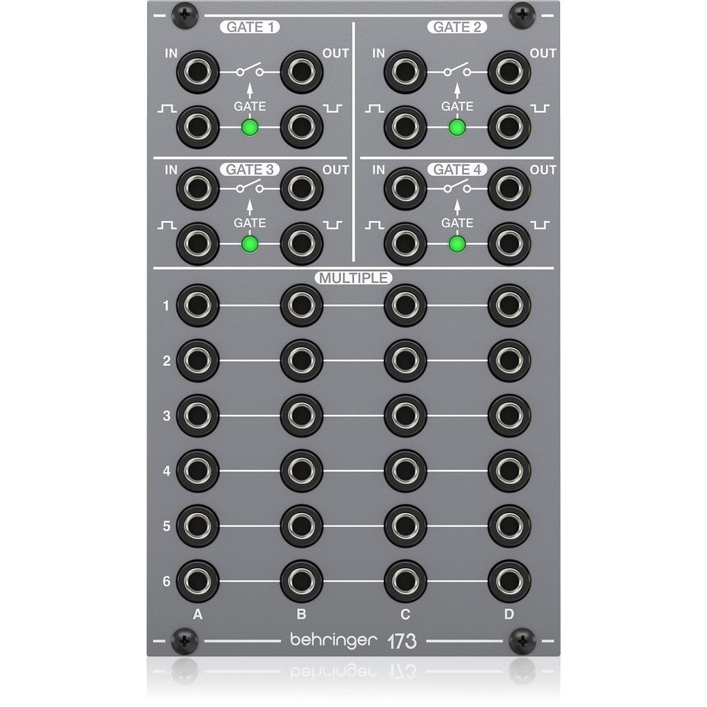 Behringer Аналоговый модульный синтезатор Eurorack, совместимый с Eurorack аналоговый четырехканальный модуль SYSTEM100 Series 173 QUAD GRAY Gate/Multiple