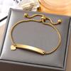 New Love Star Pendant Firm Bracelet Girl Cute Fashion Charm Luxury Simple Bracelet Exquisite Girl Gift Size Adjustment Bracelet