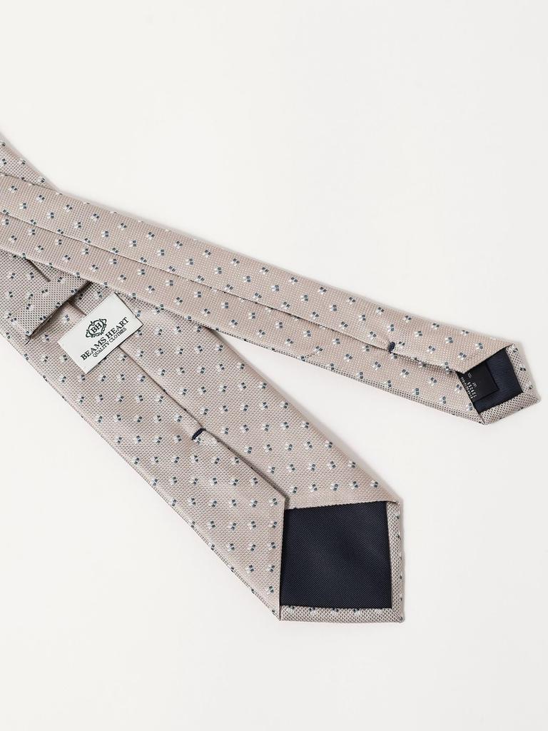 [BEAMS HART] Шелковый галстук, Галстук с мелким узором, 26SS1, Мужской, БЕЖЕВЫЙ FREE
