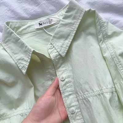 Рубашка для женщин, летняя свободная хлопковая блузка большого размера, повседневный свитер с длинным рукавом, мягкая свободная рубашка, топ