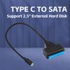 Кабель TYPE C - SATA поддерживает 2,5-дюймовый внешний жесткий диск SSD жесткий диск адаптер кабель компьютерный разъем конвертер
