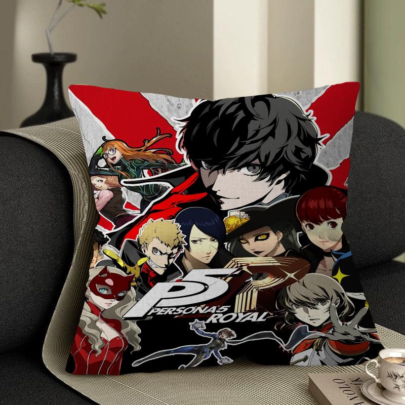Игровая наволочка Persona 5 Наволочка для диванной подушки Декор для комнаты Подарок детям