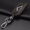 Jingyuqin New 4BTNS Leather Key Cover Case For Russian Version Vehicle Security Two Way Car Alarm System TOMAHAWK X5 Keychain