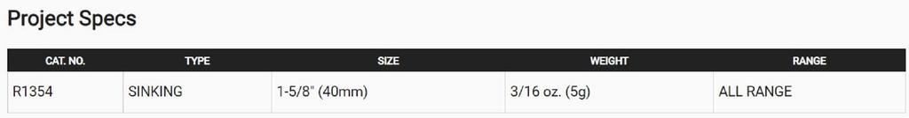 Yo Zuri Вибрационная тонущая приманка Rattl'n Vibe Mini 40 мм R1354-CSBL (0591)