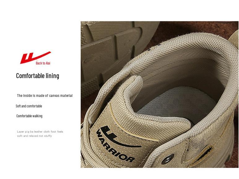 Men's Winter Leather and Fur Martin Boots - Warm, Thick, Velvet-Lined Snow and Workwear Boots for Labor Protection