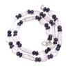 Natural Rose Quartz Iolite Gemstone Mix Shape Smooth Beads Necklace 17" UB-4853 UB-4853