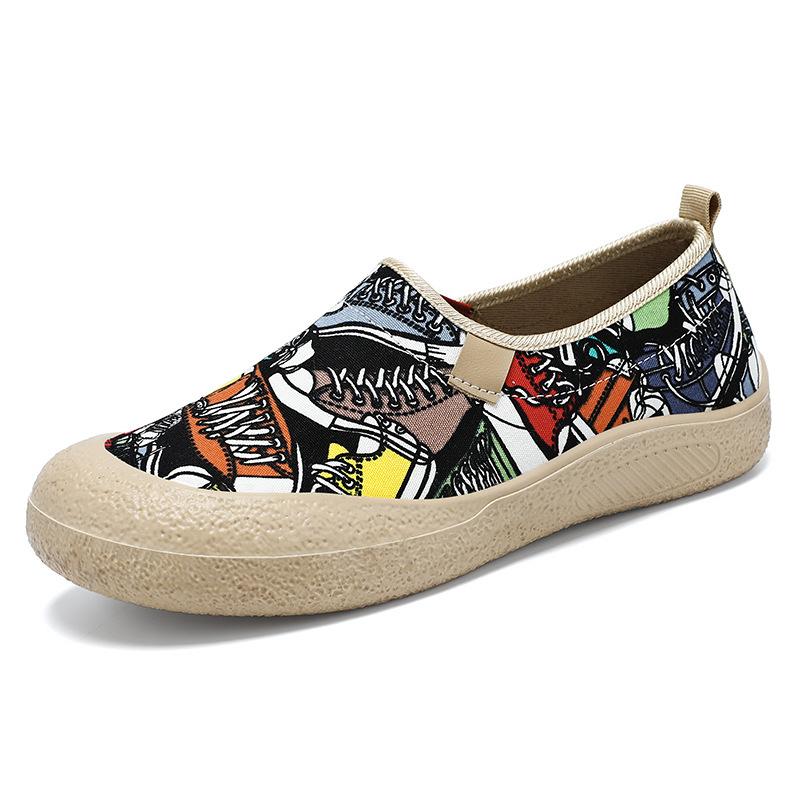 Обувь Женская обувь Универсальная с мелким вырезом на мягкой подошве, не утомляющая ноги, Обувь для мам среднего и пожилого возраста, Универсальные трендовые сетчатые дышащие повседневные туфли