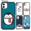 Krajews ПИНГВИН Мягкий чехол для телефона для iPhone 17 Air 16 15 14 plus 11 12 13 pro ma coque Оболочка Fundas