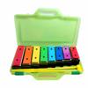 Ennbom Colorful Orff Instrument Sound Block, 8-Note Glockenspiel with Storage Case
