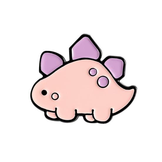 Брошь на булавке, красочное украшение в виде динозавра, мужская и женская брошь с мультяшным животным, декор одежды