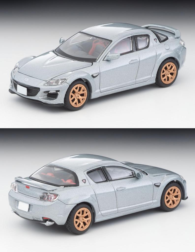 Tomytec Tomica Limited Vintage Neo LV-N Japanese Car Era 18 Mazda RX-8 Spirit R Silver 2012 Model (Assembled)