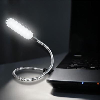 Портативный USB светодиодный мини-книжный светильник для чтения, настольная лампа, гибкая 6-светодиодная USB-лампа для Power Bank, ноутбука, ПК, компьютера