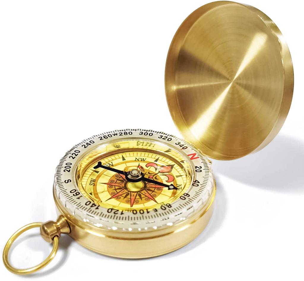 Outdoor Navigation Tool Glow in the Dark Camping Survival Pocket Compass for Hiking Hunting