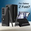 Чехол-книжка со складной подставкой из матовой кожи для Samsung Galaxy Z Fold 7 6 Чехол с держателем для стилуса Защитное стекло для экрана для Galaxy Z Fold7
