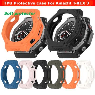 Защитный чехол для смарт-часов Amazfit T-rex 3, мягкий силиконовый бампер для Huami Amazfit T rex 3, аксессуары