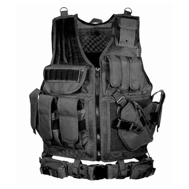 Регулируемый тактический жилет Molle, боевая бронежилетная жилетка, жилеты для охраны, охоты, армейский, для улицы, CS, War Game, Airsoft, тренировочная куртка