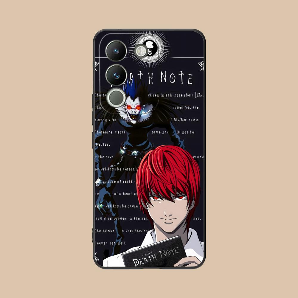 Чехол для мобильного телефона Death Note Kira Light для VIVO Y77 76 75 74 73 72 58 56 55 51 50 38 36 Y19 Y18 Y03 Y01 5G с принтом