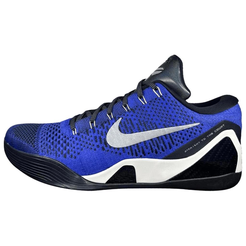 Nike Kobe 9 Elite Low Protro 'EYBL' PE (унисекс) Баскетбольные кроссовки Racer Blue / Metallic Silver IB2140 400