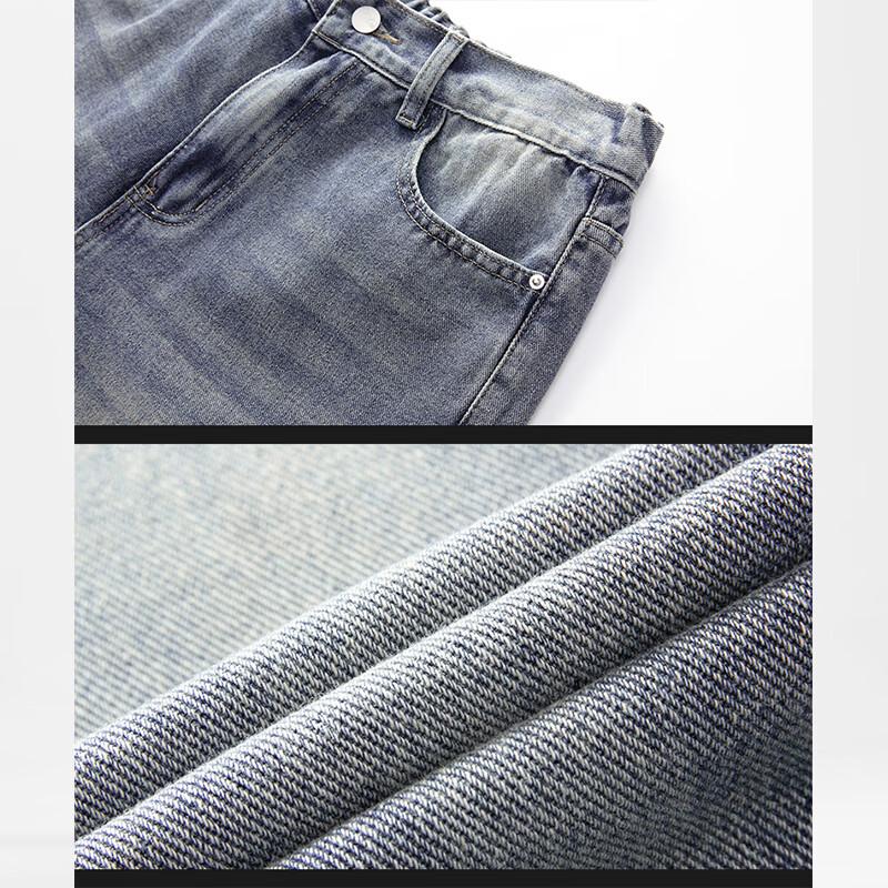 Мужские джинсы Jeanswest в стиле ретро, уличный кэжуал, расклешенные от колена