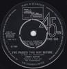 7inch Record JIMMY RUFFIN - I've Passed This Way Before / Tomor TMG593 Tamla Motown 1967 UK Soul/Funk Used