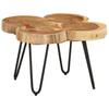 Coffee Table, 36 Cm, 4 Slices of Solid Acacia Wood