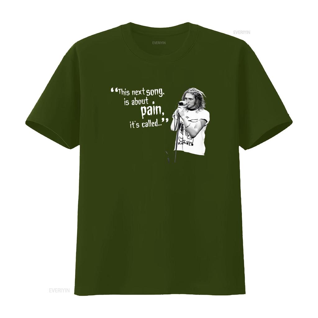 Layne Staley Retro Rock Tribute T Shirt Thank You For The Memories Design Sizes S 4XL NL152 vintage Washed Casual graphic