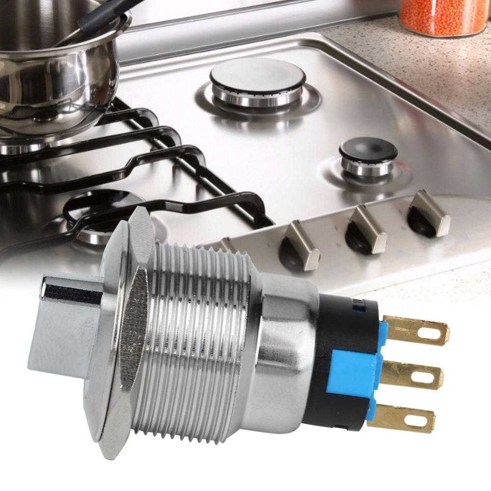 19mm Rotary Changeover Stainless Steel 3 Pin And 2 Level/6 Pin And 3 Level Selector Switch Waterproof Durable
