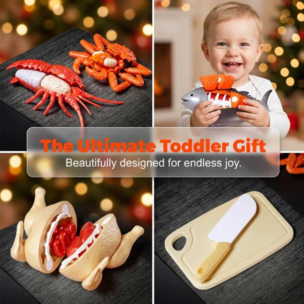 Sliceable Play Cutting Food Set Peelable Peelable Food Toys Kitchen Play Food  Parent Child Game