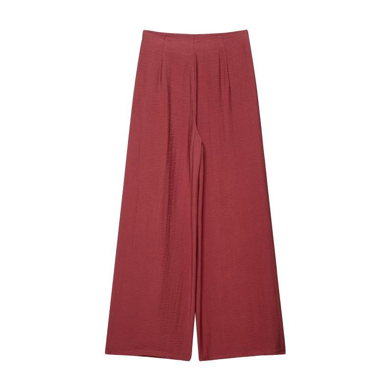 Womens Sleeveless V-Neck Wrap Top Wide-Leg Pants Set Boho Chic Outfit