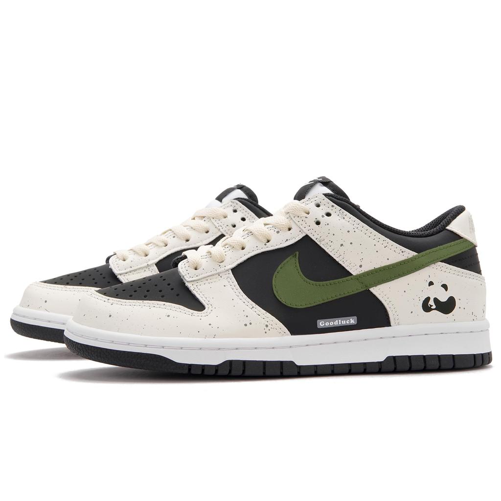 Nike Dunk Panda 2.0A Low top Skateboard Shoes Unisex Black White Green HF5441-100(Team62-2.0A)