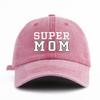 1 шт. Бейсболка с принтом SUPER DAD, стираная, классическая, повседневная, стильная, винтажная, регулируемый размер, легкая, универсальная, папина кепка для вечеринки