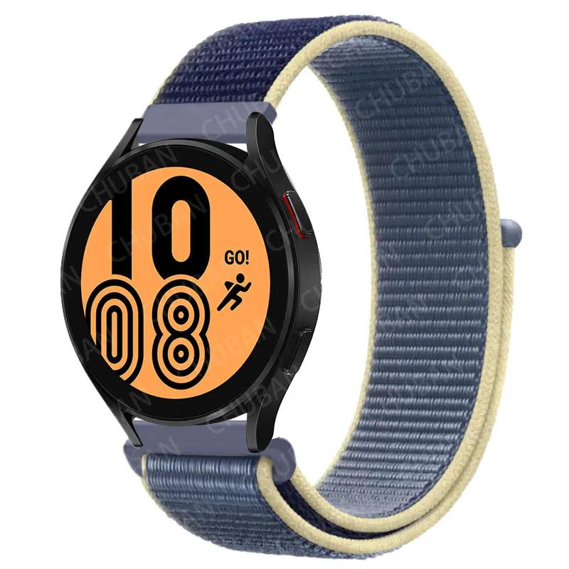 Nylon Loop For Samsung Galaxy Watch 6 5 Pro/4/classic/gear S3 Frontier/active Sport Bracelet Huawei Watch Gt2 3 22mm 20mm Strap