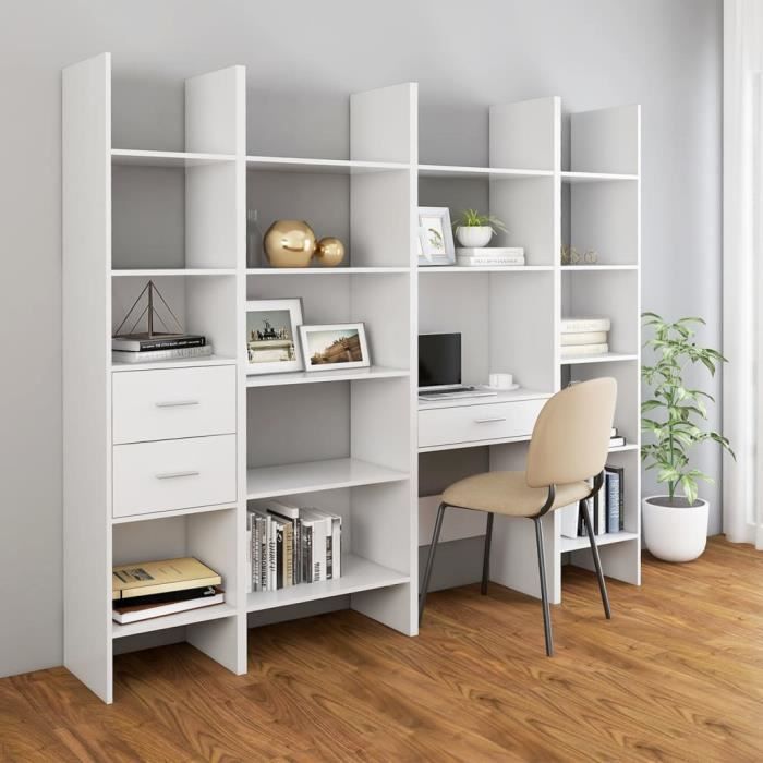VidaXL Bookcase White 40x35x180 Cm Engineered Wood 803398