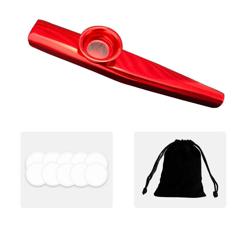 Металлическое казу Трансграничный музыкальный инструмент Подарок Труба Саксофон Диафрагма