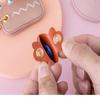 Leather Strawberry Lemon Keychain Case Holder  Women Car Key Ring Charm Bag Car Pendant Gift Anti-Lost Pet Dog Cat Collar