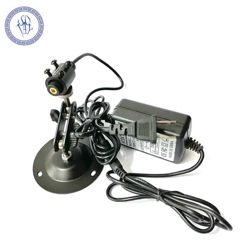 Focusable 650nm 50mW Red Line Diode Laser Module 3-5V 12x35mm with Adapter/Mount