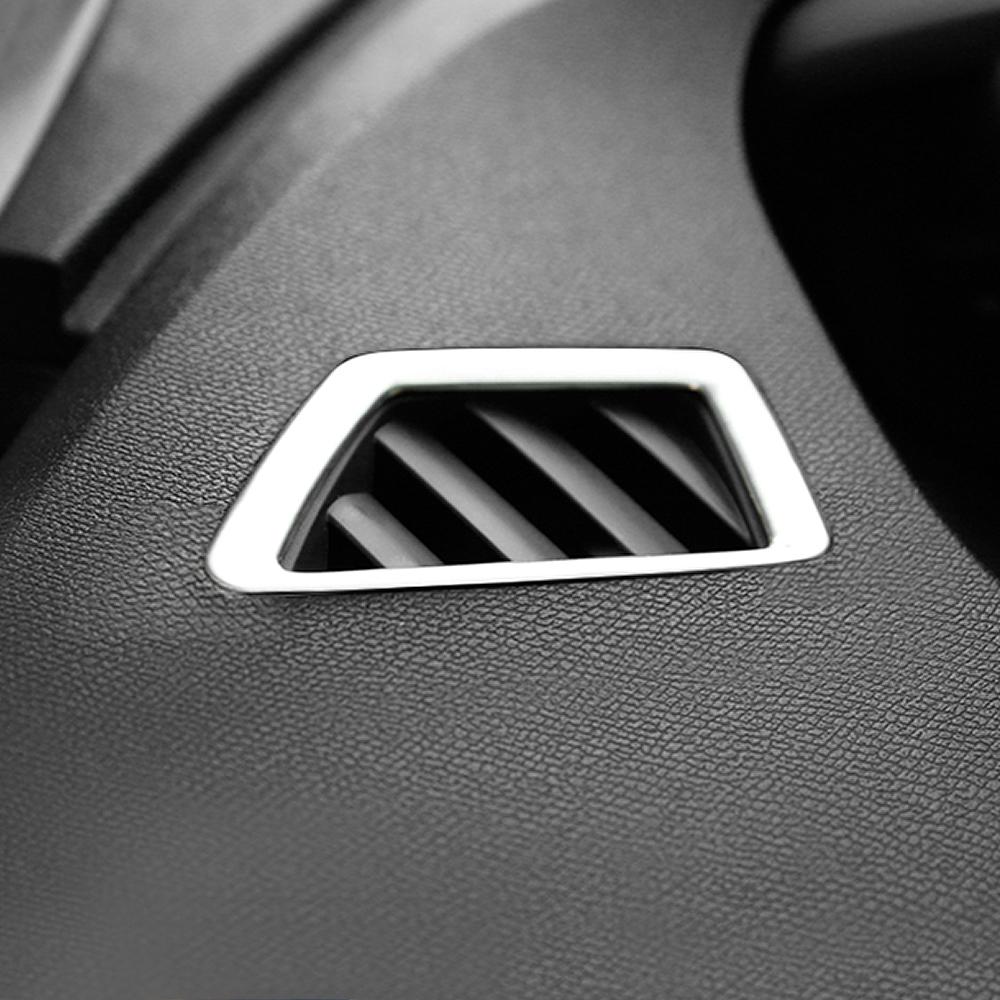 Car Front Air Conditioner Outlet Decoration Cover Car Styling Fit For 2017 2018 Peugeot 5008 3008 GT