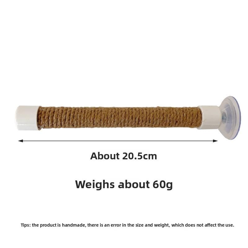 Портативная маленькая присоска, пеньковая веревка, жердочка для попугая, автомобильная интерактивная тренировочная рама, жердочка для птиц «Черный феникс тигровая кожа»