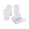 4 Pack AA To Size C Battery Adapters Holder Switcher Converter Cases Box White