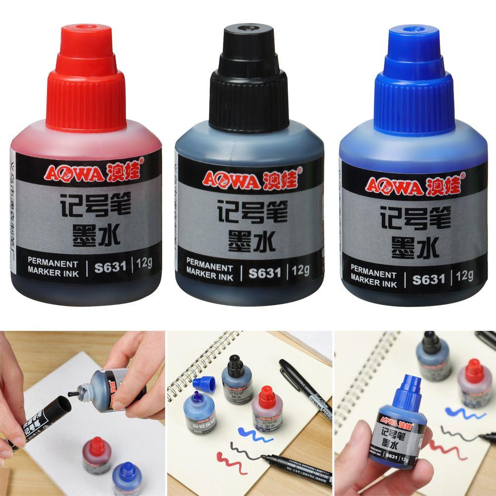 12 мл Канцелярские принадлежности Водостойкие масляные чернила Чернила для заправки Граффити Краска Маркер Чернила