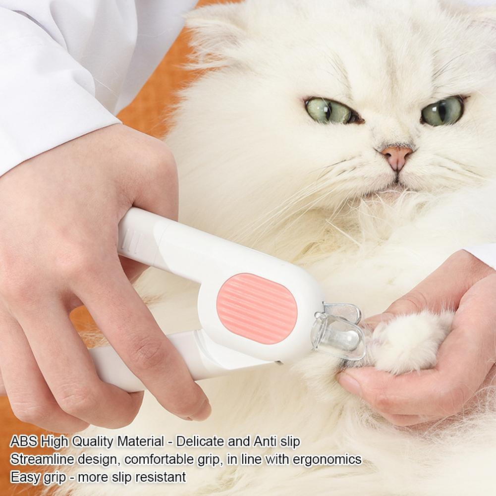 Когтерез для кошек, профессиональные ножницы для груминга со светодиодной подсветкой для котят, трудосберегающие триммеры для когтей домашних животных, товары для собак