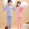 "Children’s Warm Plush Autumn Pajama and Thermal Underwear Set for Students and Teens"